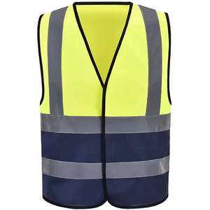 Chaleco de Seguridad Reflectante y Transpirable de Algodón con Logotipo Personalizado 2026, Chaleco de Trabajo con Bolsillos Personalizados, Color Blanco - Product Image 1