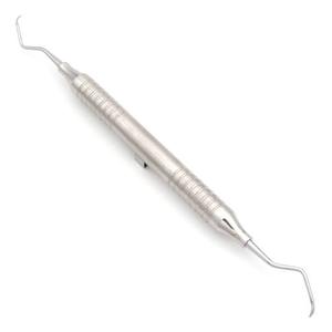 Raspador de sarro posterior M23 DE de doble punta, instrumento dental para molares y premolares, eliminación de sarro, punta de acero inoxidable quirúrgico - Product Image 1