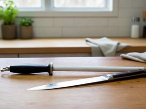 Herramienta de afilado de cuchillos de cerámica blanca MIT con dureza Mohs 9 para cuchillos de carnicero y para cortar huesos - Product Image 5