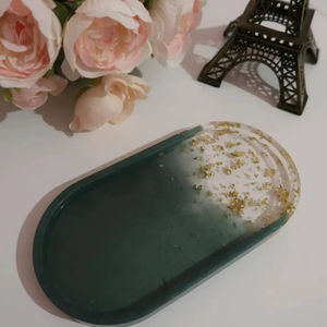 Bandeja de Resina Epoxi de Buena Calidad, Ecológica, Duradera, Segura y Moderna para Bodas Reales, Fiestas, Desayunos, Comida, Bandeja Decorativa - Product Image 1