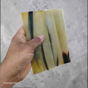 Plaques en corne de buffle faites à la main de qualité supérieure, matériau en corne naturelle durable pour meubles, montures optiques et artisanat - Product Image 2