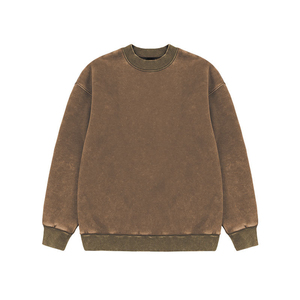 เสื้อสเวตเชิ้ตคอกลมหนาพิเศษ ปี 2026 ผ้าฝ้ายฟอกสีทรงโอเวอร์ไซส์ ไหล่ตก มีฮู้ด แบบคอรูปวงกลม ขายส่ง - Product Image 6