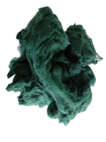 Feuillage vert 100% fibres discontinues de polyester recyclées style solide pour la filature matériau en tissu non tissé du Viet Nam