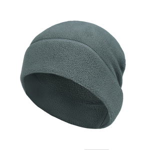 Premium Grey Polar Fleece <b>Winter</b> <b>Cap</b> Soft Warm Stretch Fabric Outdoor Casual Daily Wear 2026 New Design - Product Image 1