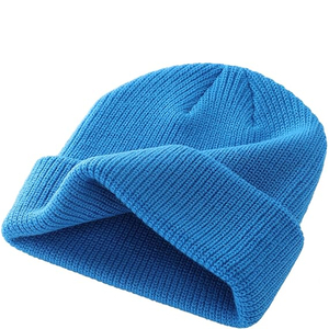 Wholesale White Plain Beanie Hat Rib Knit <b>Winter</b> <b>Cap</b> Unisex Soft Warm Stretch Skull <b>Cap</b> Custom Logo Hat - Product Image 5