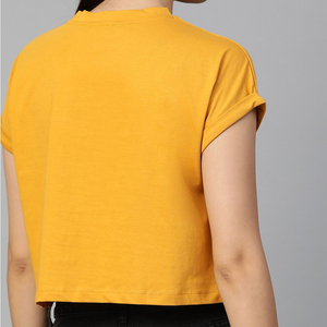 T-shirts courts en toile écologiques pour femmes, col rond, manches courtes, décontractés, sexy, séchage rapide, respirants, personnalisables - Product Image 2