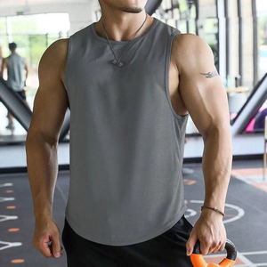 Camiseta sin Mangas Negra para Hombre, con 78% Algodón Transpirable y 22% Elastano, Estilo Casual con Cuello Marinero, para Entrenamiento, Gimnasio y Uso Diario - Product Image 2