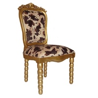Chaise de salle à manger dorée antique Chaises en bois massif Chaise de salle à manger pour salle à manger Hôtel et restaurant Banquet Cuisine Ensemble de meubles