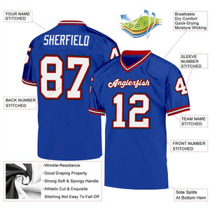 Wholesale Customized Sublimation Youth American Football Uniform Oversized College Training Jersey for Unisex Team Name - Product Image 4