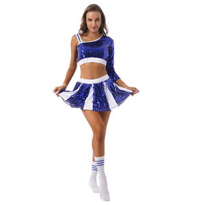 Uniforme de pom-pom girl personnalisé par sublimation, unisexe, 180 grammes, fabriqué au Pakistan pour adultes - Product Image 2