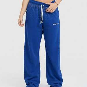 Pantalones Deportivos MEYBA SPORTS Premium para Mujer, Anchos, Holgados, Azules, Estilo Jogger, Casuales, para Estar en Casa o Salir - Product Image 1