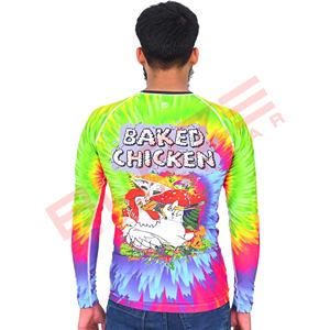 Personnalisez votre propre logo Rash Guard à manches longues sublimé Rash Guard MMA Rash Guard BJJ Rash Guard, T-shirt de compression Rashguard MMA pour hommes - Product Image 6