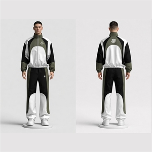 Conjunto Deportivo para Hombre con Logotipo Personalizado, Chaqueta con Cremallera, Pantalones Jogger, Ropa Deportiva Informal para Gimnasio - Product Image 6