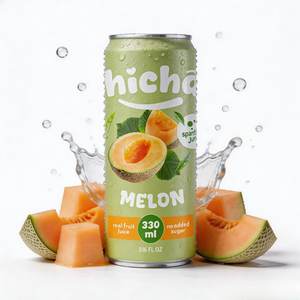 Factory Supply Sparkling Cantaloupe Carbonated Beverage OEM Private Label <b>Drink</b> Wholesale Price Custom Bottled <b>Soft</b> <b>Drink</b> - Product Image 1