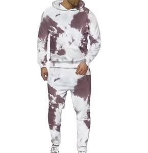 Jersey de manga larga para hombre gimnasio de talla grande liso Tie Dye chándal bordado ropa deportiva para correr impresión Digital Jogging - Product Image 1