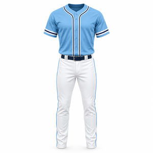 Ensemble d'uniformes de baseball et de softball personnalisés avec impression par transfert thermique, toucher doux, nom et numéro d'équipe personnalisés, maillot de baseball - Product Image 1