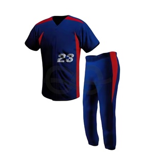 Uniformes de softball et de baseball personnalisés pour adultes en gros, manches courtes, respirants, séchage rapide, impression personnalisée - Product Image 1