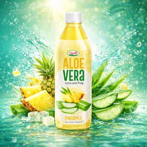 Jus d'aloe vera frais pressé Nawon Premium, boisson à la pulpe, 500 ml, bouteille PET, faible teneur en matières grasses, biologique, sans sucre - Product Image 3