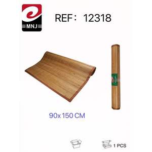 Alfombra de Bambú de Color Sólido de 90x150cm, Alfombra de Tejido Plano con Estilo Sencillo para Uso Doméstico - Product Image 1