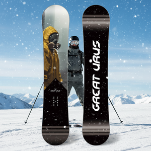 <span class=keywords><strong>Snowboard</strong></span> tout-terrain professionnel pour adultes avec graphismes floraux post-apocalyptiques et profil flexible bidirectionnel - Product Image 6