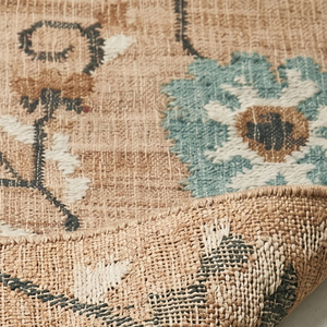 Natural Handwoven Geometric <b>Jute</b> <b>Rug</b> Modern Rustic Beige Multicolor Flatweave Anti-Slip Fringed Edges Living Room Home Decor - Product Image 6