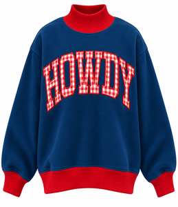 Wholesale Custom <b>Women</b>’s Turtleneck Sweatshirt Oversized Winter 100% Cotton Fleece Long Sleeve Front Logo <b>Pullover</b> - Product Image 1