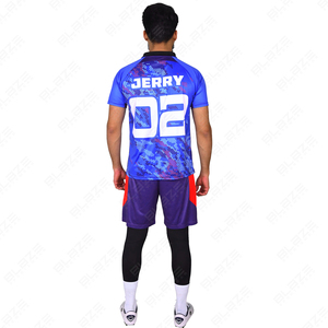 เสื้อฟุตบอลแบบแห้งเร็วระบายอากาศได้ดีเสื้อทีมฟุตบอลวินเทจ - Product Image 4