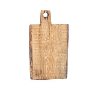 Planche à découper rustique en bois dur naturel avec poignée, durable, écologique, en bois d'acacia et de noyer, plateau de service pour la cuisine - Product Image 4
