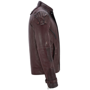 Custom 100% Genuine Cherry Leather Men’s <b>Jacket</b> Hardware Guardians Of Galaxy Star Wars Movie Inspired Leather <b>Jacket</b> YKK Zipper - Product Image 5