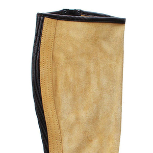 Custom Genuine Leather <b>Half</b> <b>Chaps</b> Unisex Equestrian Horse Riding Gaiters Durable Cowhide Boot Gaiters LHC-0046 - Product Image 6