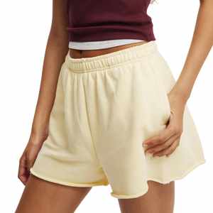 ซื้อเลย กางเกงขาสั้นผ้าเฟรนช์เทอร์รี่สำหรับผู้หญิง ขายส่ง OEM เนื้อผ้านุ่มสบาย กางเกงลำลอง โลโก้สั่งทำได้ เอวยางยืด กางเกงขาสั้นลำลองสำหรับฤดูร้อน - Product Image 2