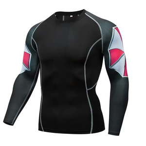 Maillot de bain sublimé en Spandex/Polyester pour homme, à séchage rapide, respirant, à manches longues, protection anti-UV, idéal pour le surf et le fitness - Product Image 2