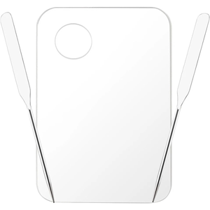 Paleta de Mezcla de Colores para Maquillaje, Bandeja Cosmética Portátil, Plato para Mezclar Base, Paleta de Acero Inoxidable para Pintura, Belleza y Arte - Product Image 2