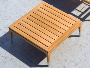 ROSF-011 Modern Coastal Outdoor <b>Sofa</b> Set With Canopy White Cushions <b>Waterproof</b> Wood Frame Garden Lounge Furniture - Product Image 5