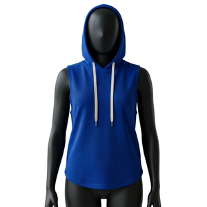 HYPEN SPORTS Unisex 100% Cotton Anti-Pilling <b>Vintage</b> Knitted Tie-Dyed 180g Hooded <b>Tank</b> <b>Top</b> Custom Vest Fitness Gym Wear - Product Image 1