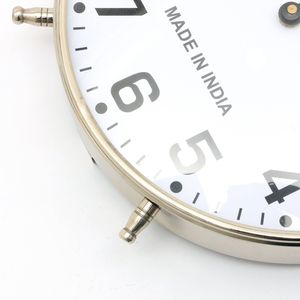 Classic and Decorative Silver Aluminium <b>Desk</b> <b>Clock</b> for Tables-a Classic and Elegant Tabletop <b>Clock</b> - Product Image 5