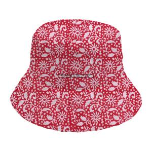 Chapeau Bob Matelassé Artistique Automne-Hiver en Coton Doux et Chaud Imprimé à la Main, Casquette de Couple Style Urbain - Product Image 2