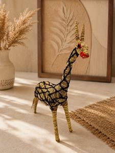 Jirafa de Paja Hecha a Mano |   Adorno Decorativo Ecológico Hecho a Mano con Forma de Animal para Decoración del Hogar - Product Image 2