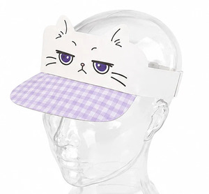 Visière de soleil décontractée en plastique pour enfants à bord plat - Product Image 3