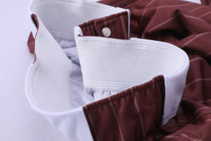 Custom Zipper Sublimated <b>Printing</b> Baseball Shorts for Men Red Stripes Trouser with Custom Logo Design Softball Wear - Product Image 4