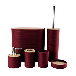 Juego de Accesorios de Baño de Cerámica de 4 Piezas: Portacepillos, Dispensador de Jabón, Tarro de Almacenamiento, Portaescobillas de Inodoro - Diseño Moderno de Lujo - Product Image 3