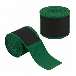 Vendas para manos de alta resistencia en verde oscuro para boxeo, MMA, Muay Thai, con correas elásticas de protección para las muñecas, vendas de 180 pulgadas de largo. - Product Image 2