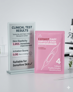 Mascarilla facial EXOSHOT Diary No.4 Antienvejecimiento con CICA y Ampolla de Hidrogel |   Fabricante Coreano de K-Beauty OEM ODM - Product Image 2