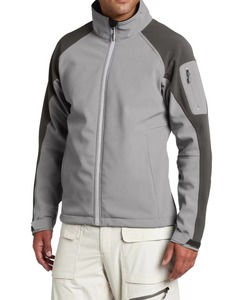 <b>Men's</b> <b>Blue</b> Soft Shell Jacket Windproof Zip Fly Stand Collar Regular Fit Outdoor Hiking Clothing - Product Image 5