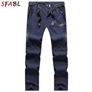 Pantalones de Senderismo SFABL 5XL de Secado Rápido para Verano, Pantalones de Pesca Ligeros para Hombre, Elásticos, Impermeables, con Bolsillos con Cremallera Táctica - Product Image 1
