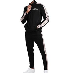 Survêtements grande taille 100% polyester sur mesure en tissu respirant à séchage rapide Slim Fit avec fermeture éclair pour hommes à vendre - Product Image 1