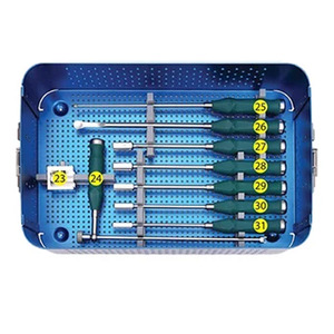 Ensemble d'implants orthopédiques pour la colonne vertébrale : Vis pédiculaires en titane, tiges, crochets, connecteurs, instruments chirurgicaux de fixation, kit de fixation de la colonne vertébrale - Product Image 3