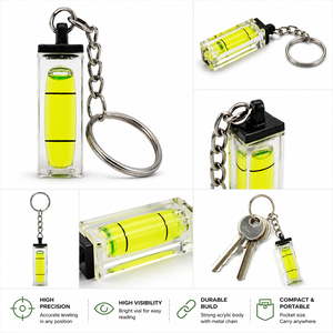 Mini Nivel de Burbuja Tipo Llavero – Nivel de Bolsillo para una Alineación Precisa - Product Image 4
