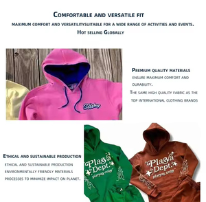 Conjunto Deportivo Personalizado de Felpa de Algodón para Hombre, 2 en 1, con Pantalones Acampanados y Sudadera con Capucha, para Invierno/Primavera - Product Image 6