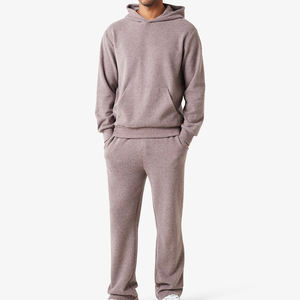 Sweat à capuche homme hiver streetwear uni, design imprimé personnalisé, respirant, en molleton 100% coton. - Product Image 3